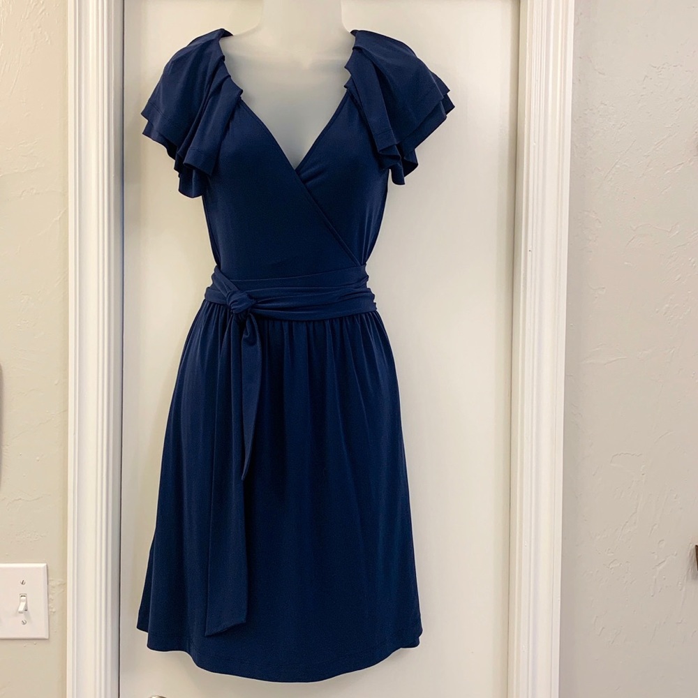 BCBGeneration Navy Wrap Dress